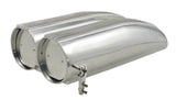 Mr Gasket Air Scoop - Double Barrel - Shotgun Style Scoop - Polished Aluminum - 8008MRG