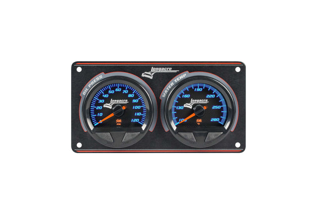 Longacre SMi™ Elite Waterproof Gauge Panel, 2 Gauge Oil Pressure/Water Temperature - 52-44560