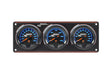 Longacre SMi™ Elite Waterproof Gauge Panel, 3 Gauge Oil Pressure/Water Temperature/Fuel Pressure 120psi - 52-44563