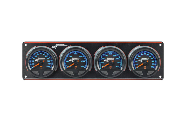 Longacre SMi™ Elite Waterproof Gauge Panel from Longacre, 4 Gauge Oil Pressure/Water Temperature/Oil Temperature/Water Pressure - 52-44569