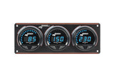 Longacre Digital Elite LED Waterproof Gauge Panel, 3 Gauge Oil Pressure/Water Temperature/Oil Temperature 340° - 52-44661
