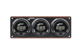 Longacre Digital Elite LED Waterproof Gauge Panel, 3 Gauge Oil Pressure/Water Temperature/Oil Temperature 340° - 52-44661