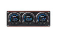 Longacre Digital Elite LED Waterproof Gauge Panel from Longacre, 3 Gauge Oil Pressure/Water Temperature/Water Pressure - 52-44665