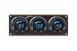 Longacre Digital Elite LED Waterproof Gauge Panel from Longacre, 2 Gauge Oil Pressure/Water Temperature/Tach - 52-44672