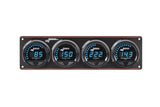 Longacre Digital Elite LED Waterproof Gauge Panel from Longacre, 4 Gauge Panel Oil Pressure/Water Temperature/Oil Temperature/Volt - 52-44862