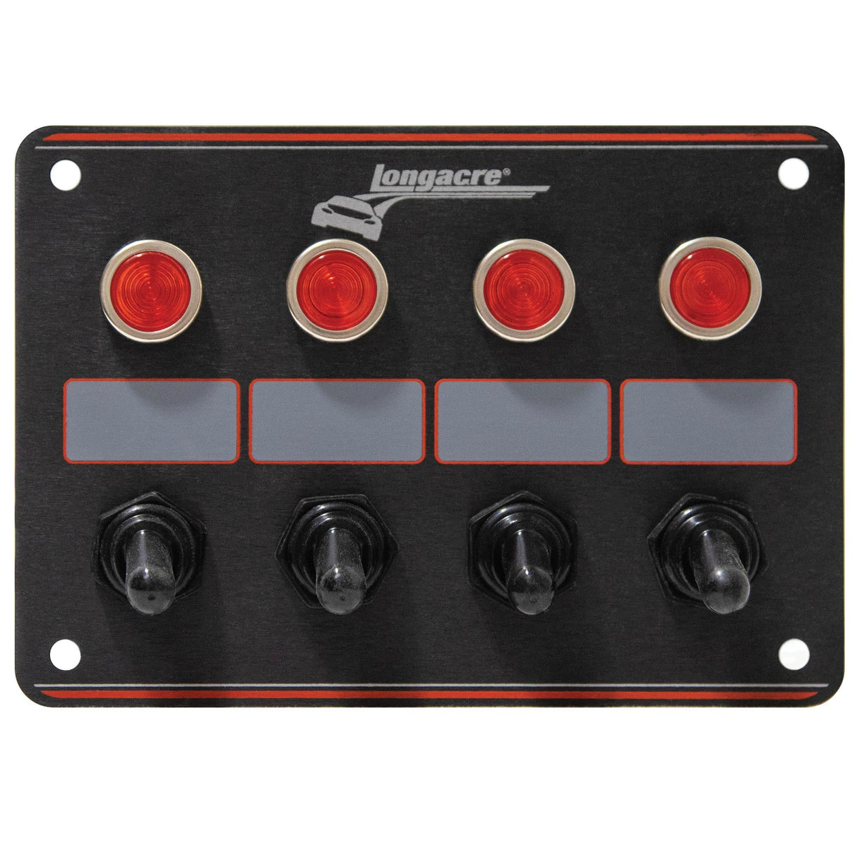 Longacre 4 Accessory switch panel with 4 pilot lights - 52-44865