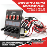 Longacre 4 Accessory switch panel with 4 pilot lights - 52-44865