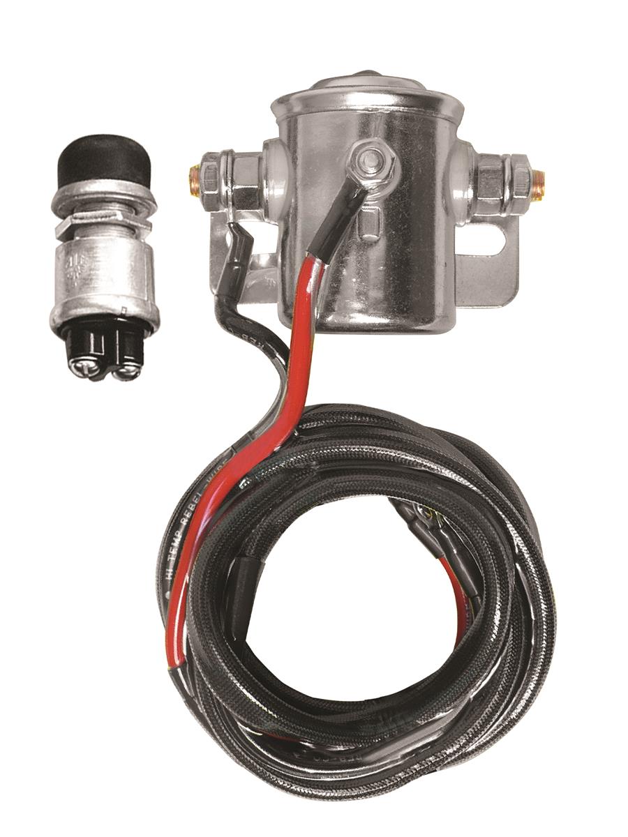 Longacre HD Starter Solenoid Kit with Firewall Starter Button - 52-45800