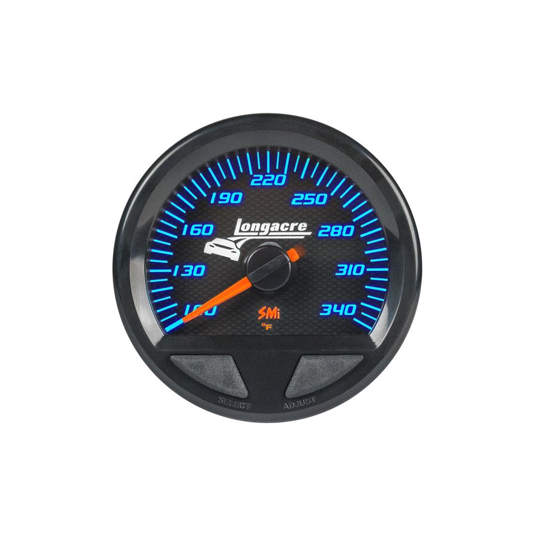 Longacre SMi™ Elite Waterproof Gauges, Oil Temperature/Water Temperature 100-340, Sensor Included - 52-46745
