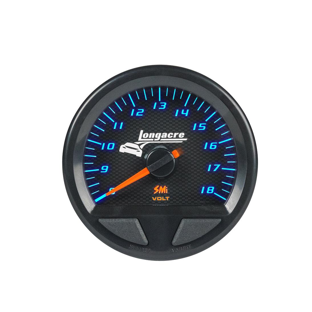 Longacre SMi™ Elite Waterproof Gauges, Volt Gauge 8-18, Sensor Included - 52-46746