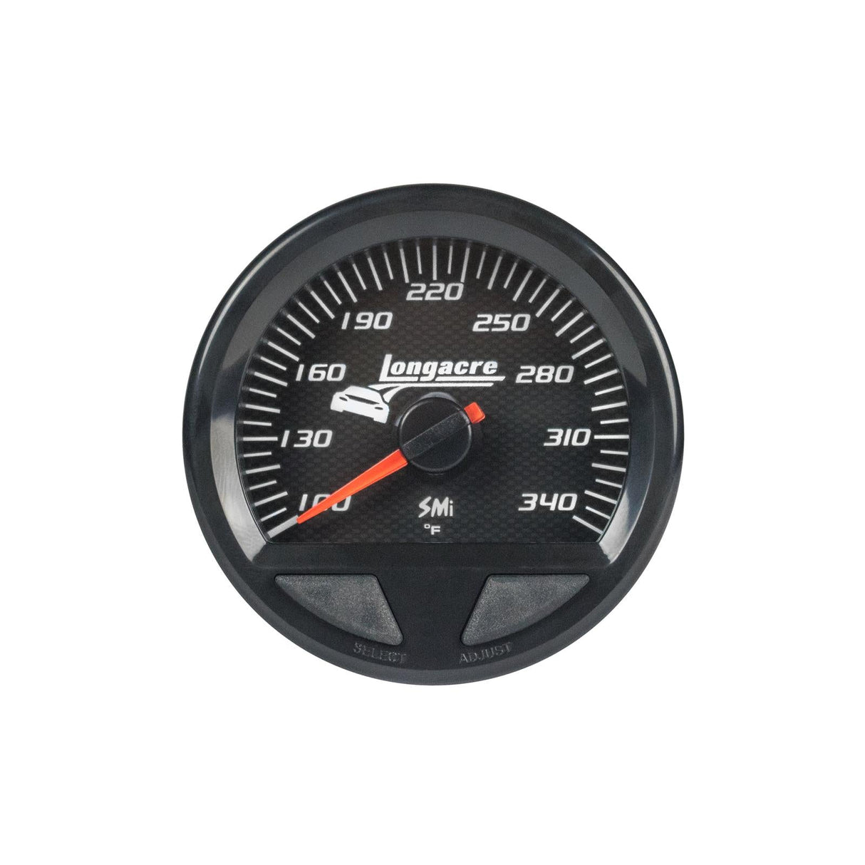 Longacre SMi™ Elite Waterproof Gauges, Oil Temperature/Water Temperature 100-340, Sensor Not Included - 52-46753