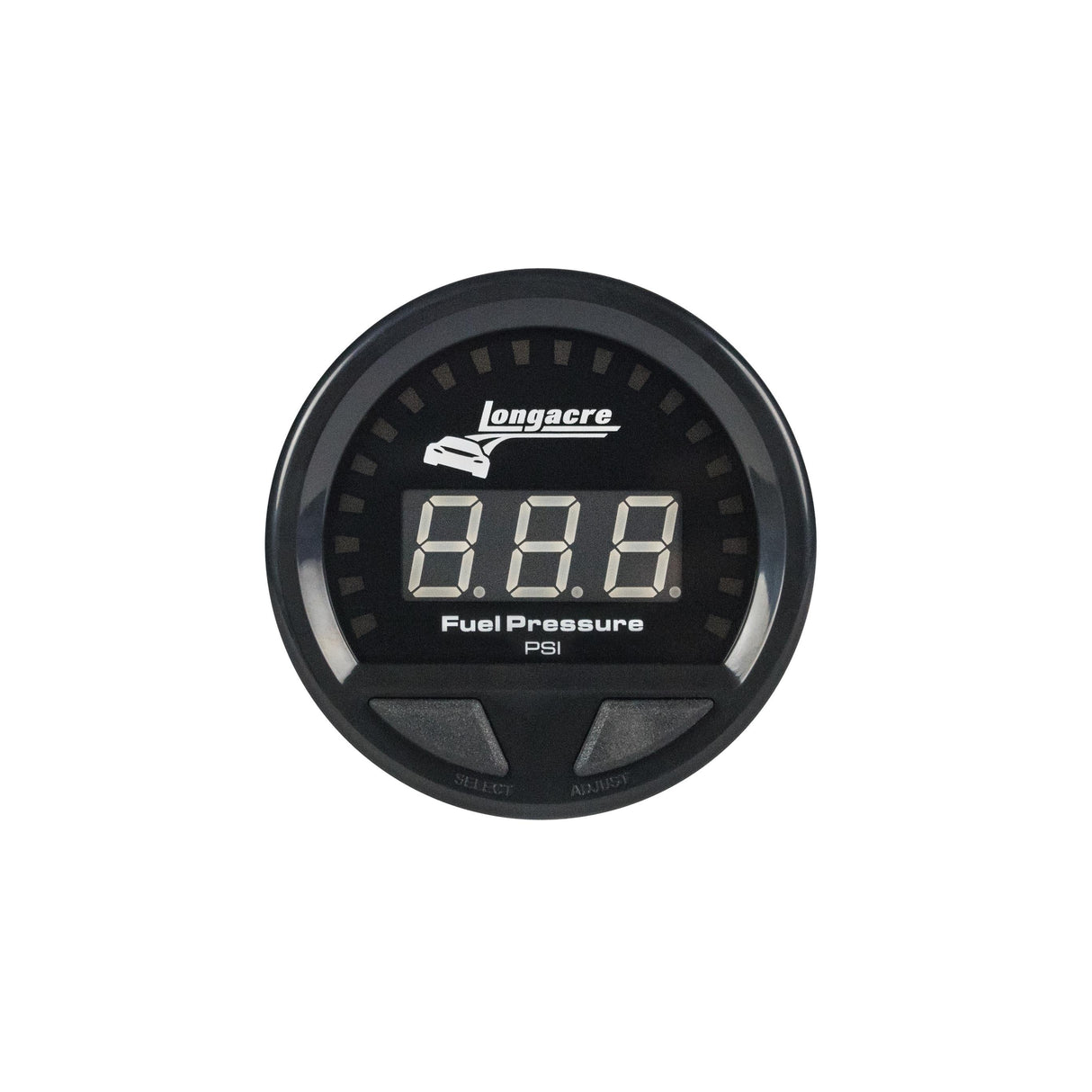 Longacre Digital Elite LED Waterproof Gauges, Fuel Pressure 0-15 psi, Sensor Not Included - 52-46866