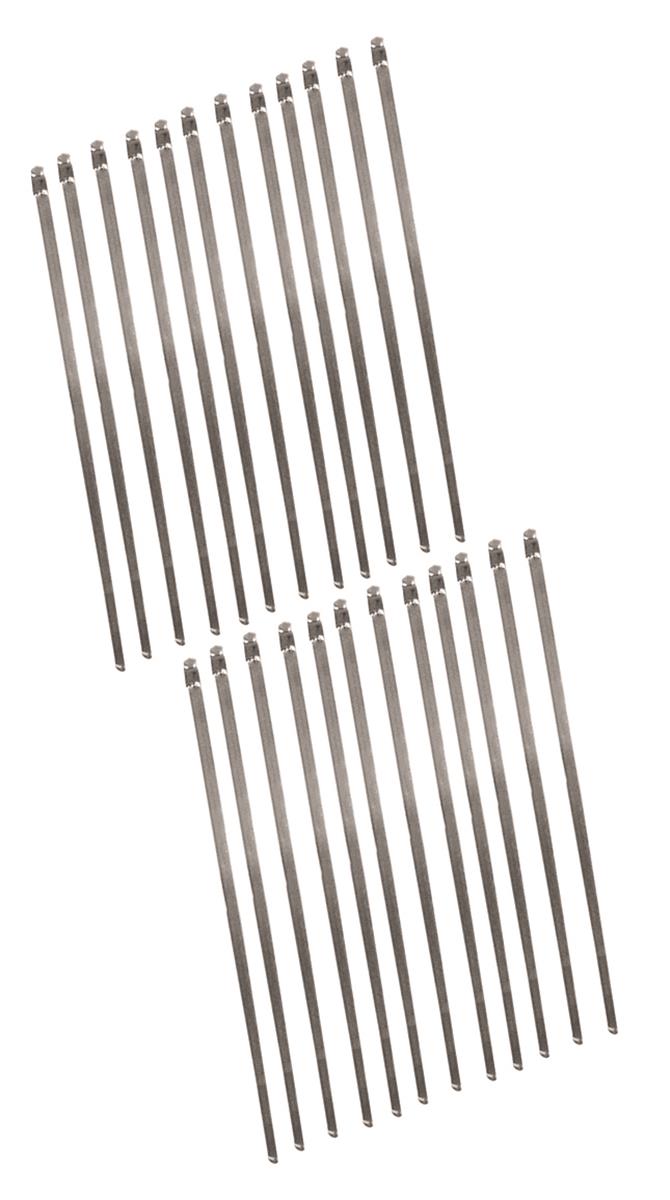 Longacre Stainless Steel Header Wrap Locking Ties - 14" - package 12 - 52-47845 52-47846