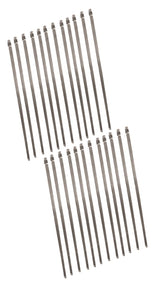 Longacre Stainless Steel Header Wrap Locking Ties - 14" - package 12 - 52-47845 52-47846