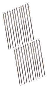 Longacre Stainless Steel Header Wrap Locking Ties - 14" - package 12 - 52-47845 52-47848