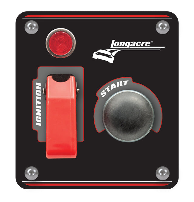 Longacre Elite Switch Panel - Push Starter/Ignition With Lights & Flip - 52-48863