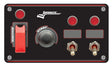 Longacre Elite Switch Panel - Push Starter/Ignition/2 ACC With Lights & Flip - 52-48867