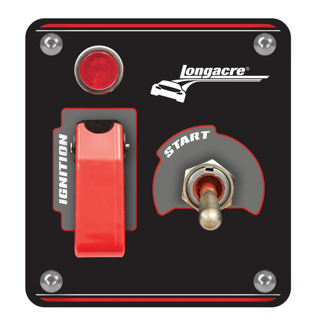 Longacre Elite Switch Panel - Starter/Ignition With Light & Flip - 52-48963