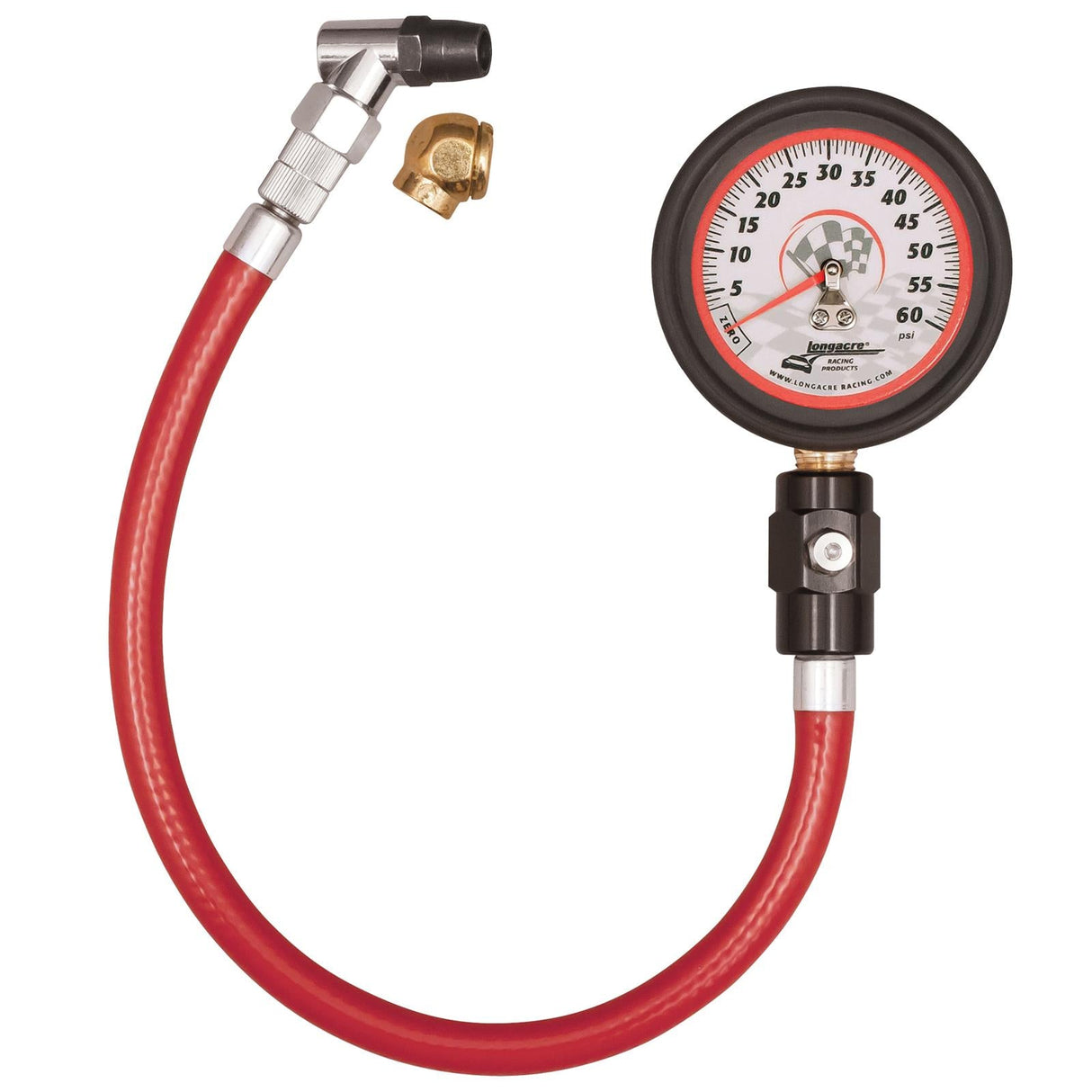 Longacre Deluxe 2½" Analog Tire Pressure Gauge - 52-52003
