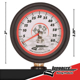 Longacre Deluxe 2½" Analog Tire Pressure Gauge - 52-52003