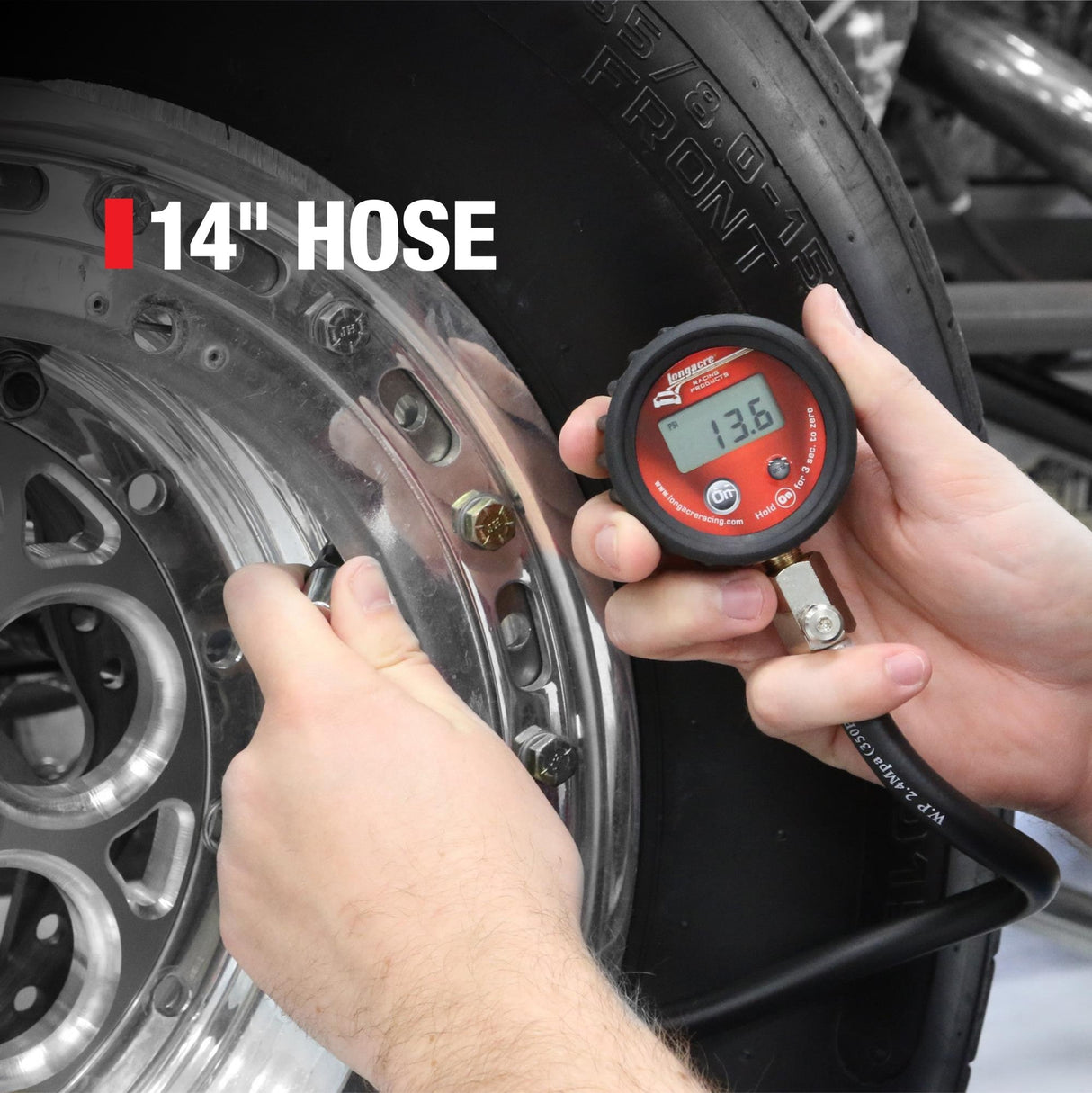 Longacre 2" Digital Tire Pressure Gauge, Basic Style - 52-53006