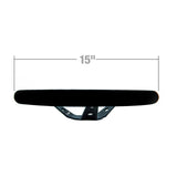 Longacre Suede Dished Steering Wheel - 15" Black - 52-56797