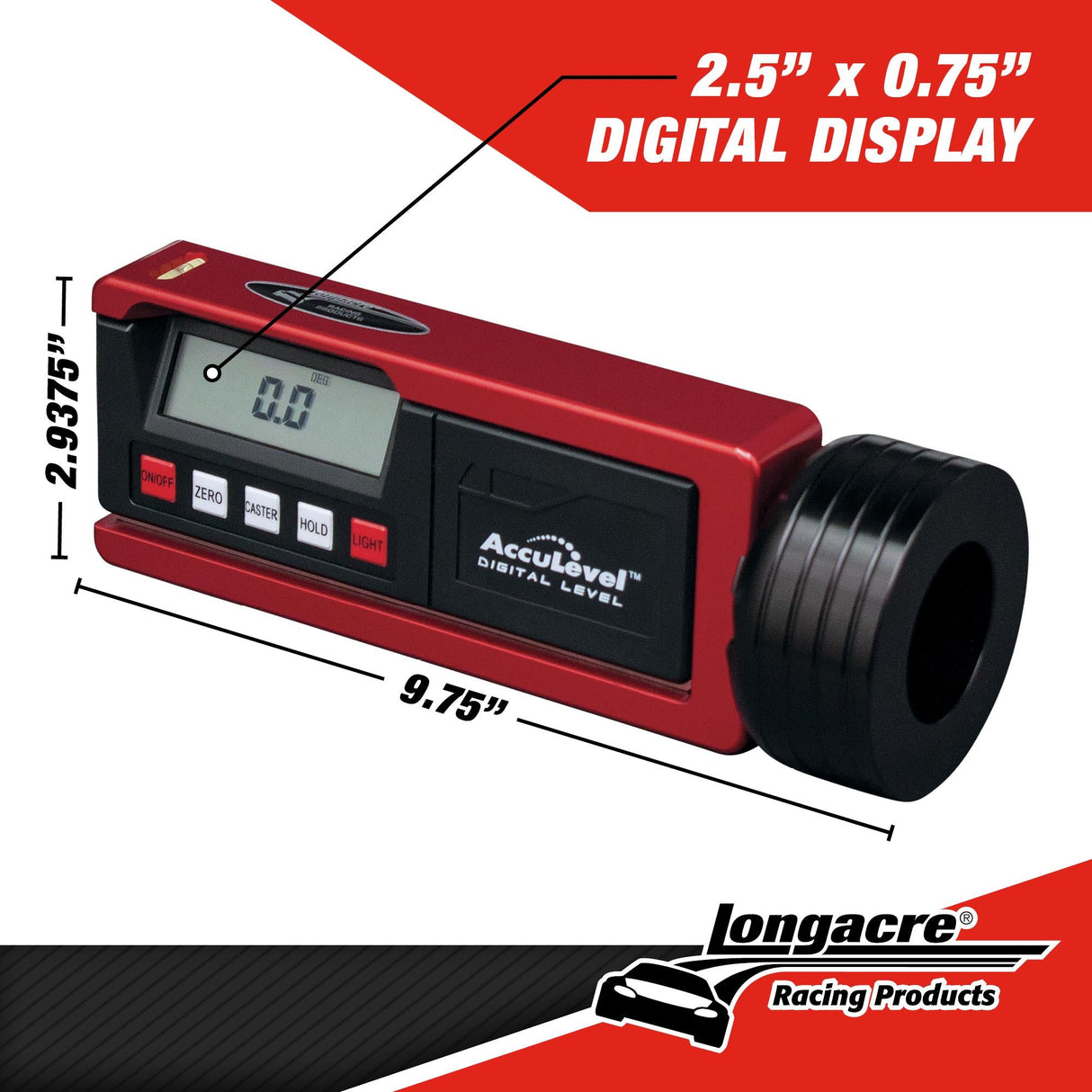 Longacre Digital Caster / Camber Gauge with AccuLevel™ - 52-78290