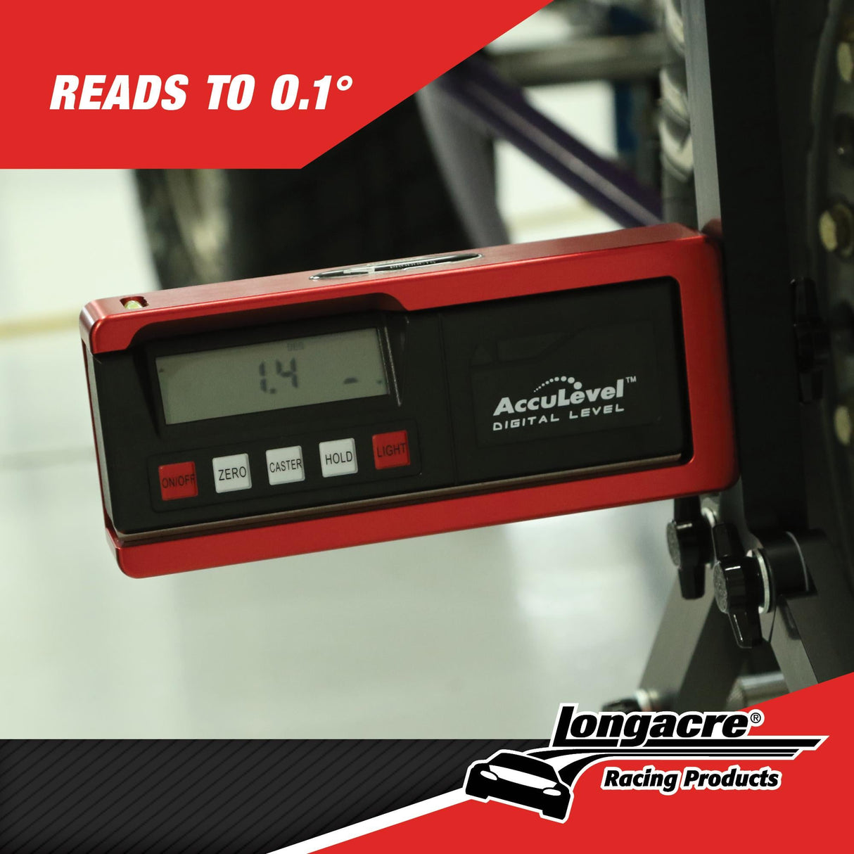 Longacre Digital C/C Gauge w AccuLevel™ and Quick Set™ Large Wheel Adapter - 52-78298