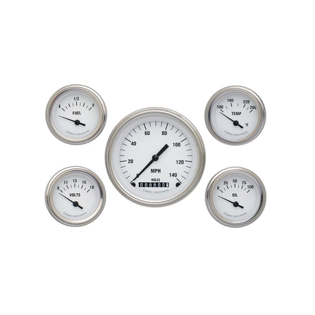 Classic Instruments WHITE HOT SERIES 5 GAUTOGE SET-GM - WH00SLC