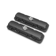 Holley 241-192 2-Piece Pontiac Style Valve Cover - Gen III/IV LS - Satin Black