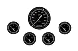 Classic Instruments AutoCross Gray Five Gauge Set 254 - AX254GBLF