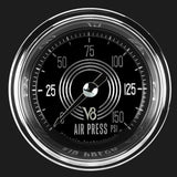 Classic Instruments V8 Speedster 2 1/8" Air Pressure Gauge - V8SR118SHC