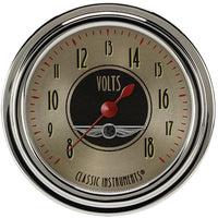 Classic Instruments All American Nickel 2-5/8" Volt Gauge - AN330SLC