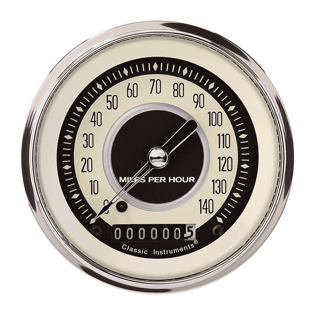 Classic Instruments NOSTALGIA VT 3IN SPEEDO 140 MPH - NT55SLF