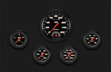 Classic Instruments Velocity Black Five Gauge Set 365 - VS365BBLF