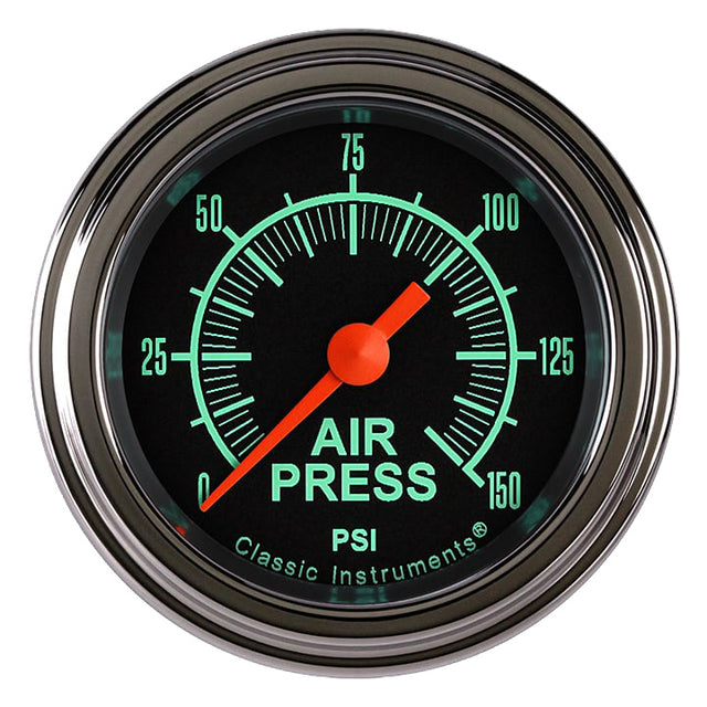 Classic Instruments G/Stock 2-1/8" Air Pressure Gauge - GS118SLF