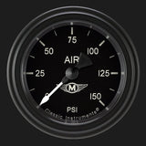 Classic Instruments Moal Bomber 2 1/8" Air Pressure Gauge - MA118BLF