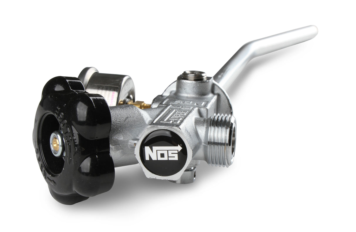 NOS 10 lb. Bottle Super Hi-Flow Valve Assembly with Siphon Tube and Black Gauge - 16137ABNOS