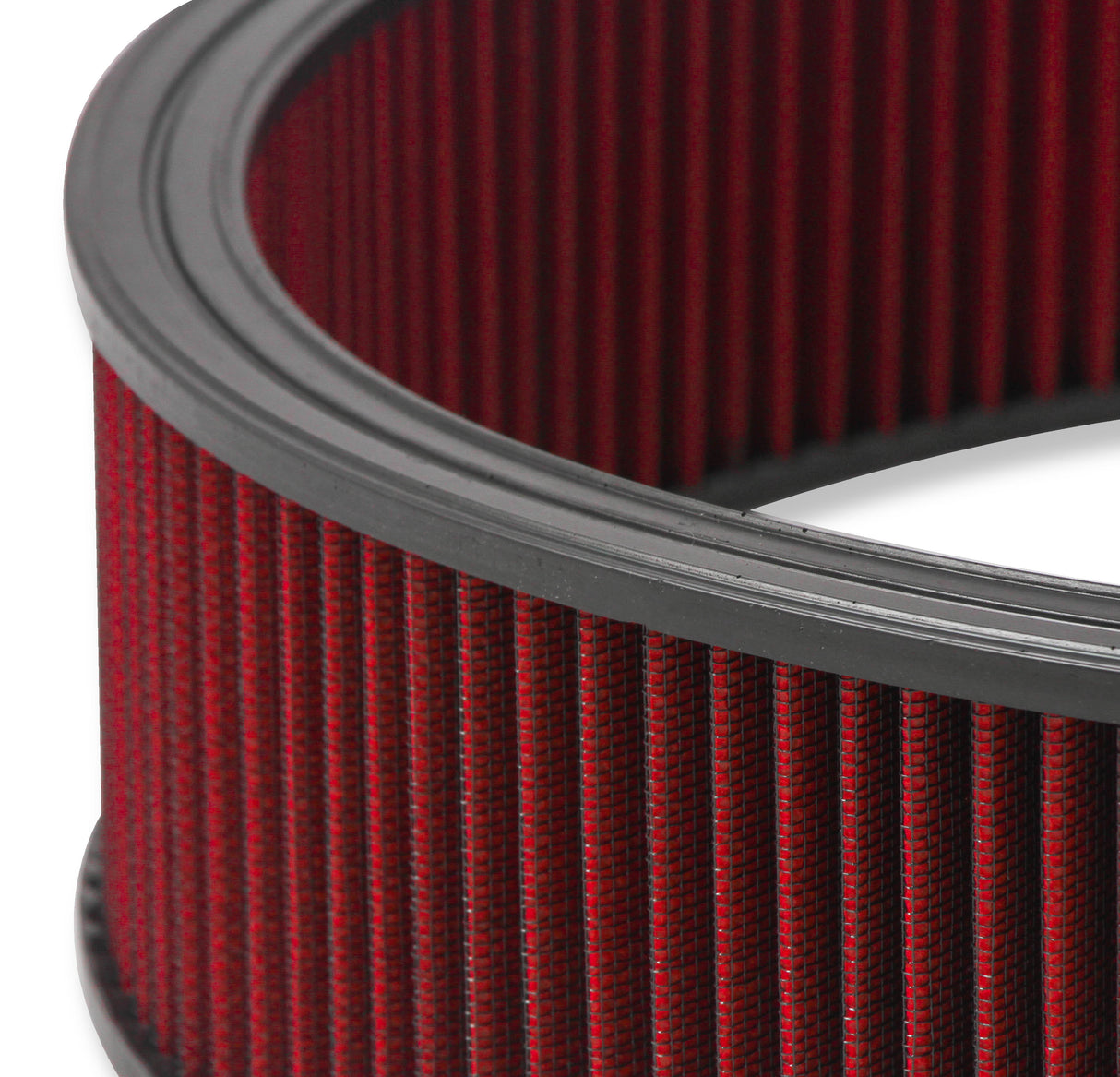 Holley 120-4140 4150 Drop Base Air Cleaner Chrome w/4" Red Washable Gauze Filter