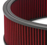 Holley 120-4140 4150 Drop Base Air Cleaner Chrome w/4" Red Washable Gauze Filter