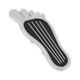Mr Gasket Foot Print Gas Pedal Pad - Aluminum - Chrome & Painted Black Trim - 9645