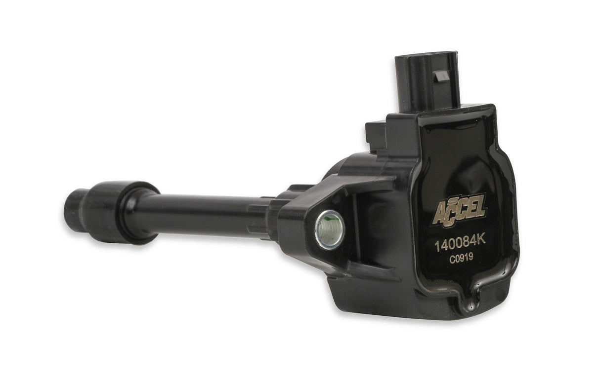 ACCEL Ignition Coils - Honda 2.0L, 2.0L Turbo/ 1.5L 4-cylinder, Black, 4-Pack - 140084K-4