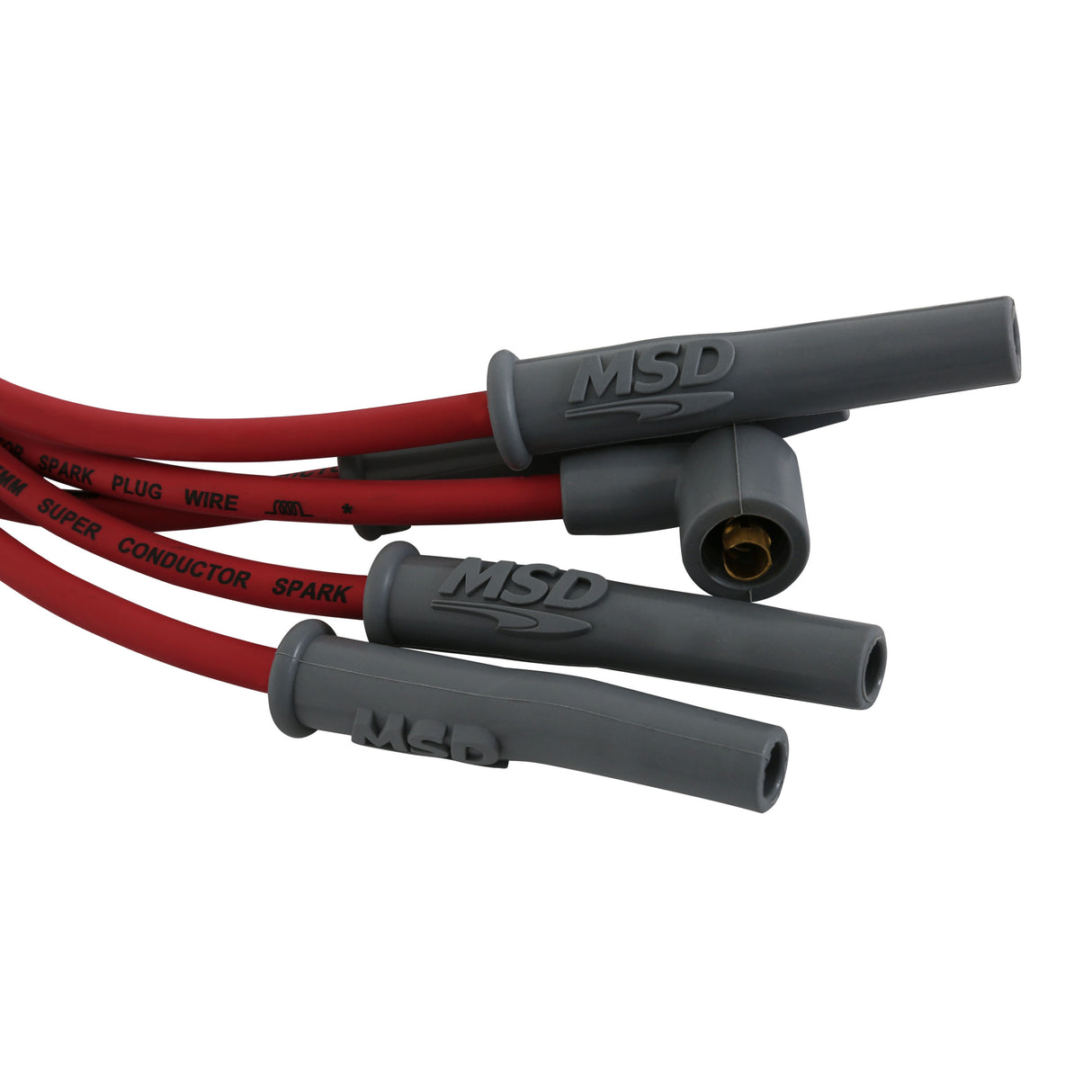 MSD Super Conductor Spark Plug Wire Set 4 Cyl Multi-Angle Plug, Socket/HEI - 31159