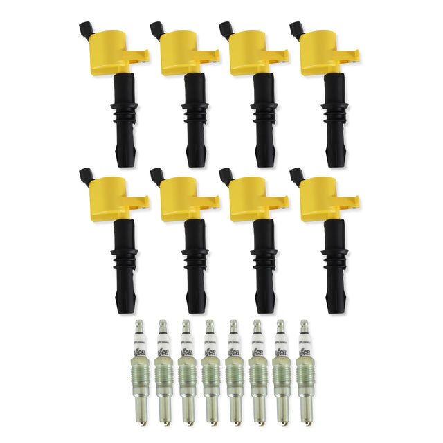 ACCEL Ignition Upgrade Kit- 2004-2008 Ford 4.6L/5.4L/6.8L 3-valve, yellow 8-pack - 811433