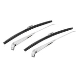 Scott Drake 66-68 Windshield Wiper Arm and Blade Kit, Polished Stainless Steel - KIT-WIP-6