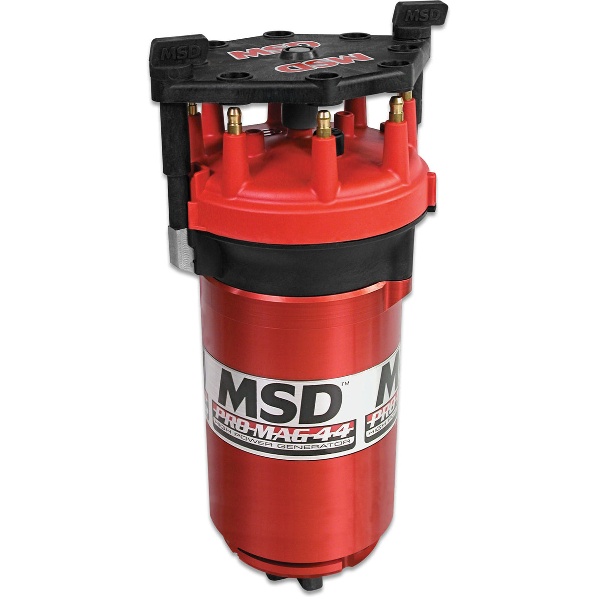 MSD Pro Mag 44 Amp Generator, CCW Rotation, Red, Band Clamp - 8140MSD