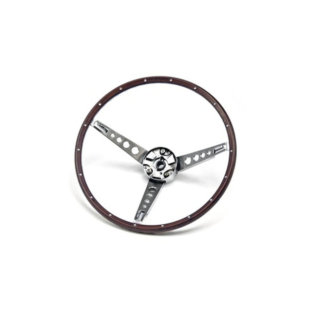 Scott Drake Deluxe Steering Wheel Assembly (Woodgrain) - C7OZ-3600-NK