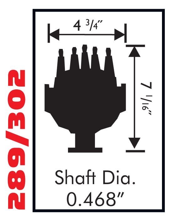 MSD Ford 302 Small Diameter Pro-Billet Distributor - 8579
