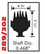 MSD Ford 302 Small Diameter Pro-Billet Distributor - 8579