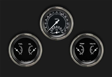 Classic Instruments Traditional Series Three Gauge Set - TR34SLF